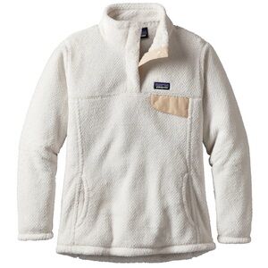 Patagonia Cream Re-Tool snap T fleece pullover sz Large